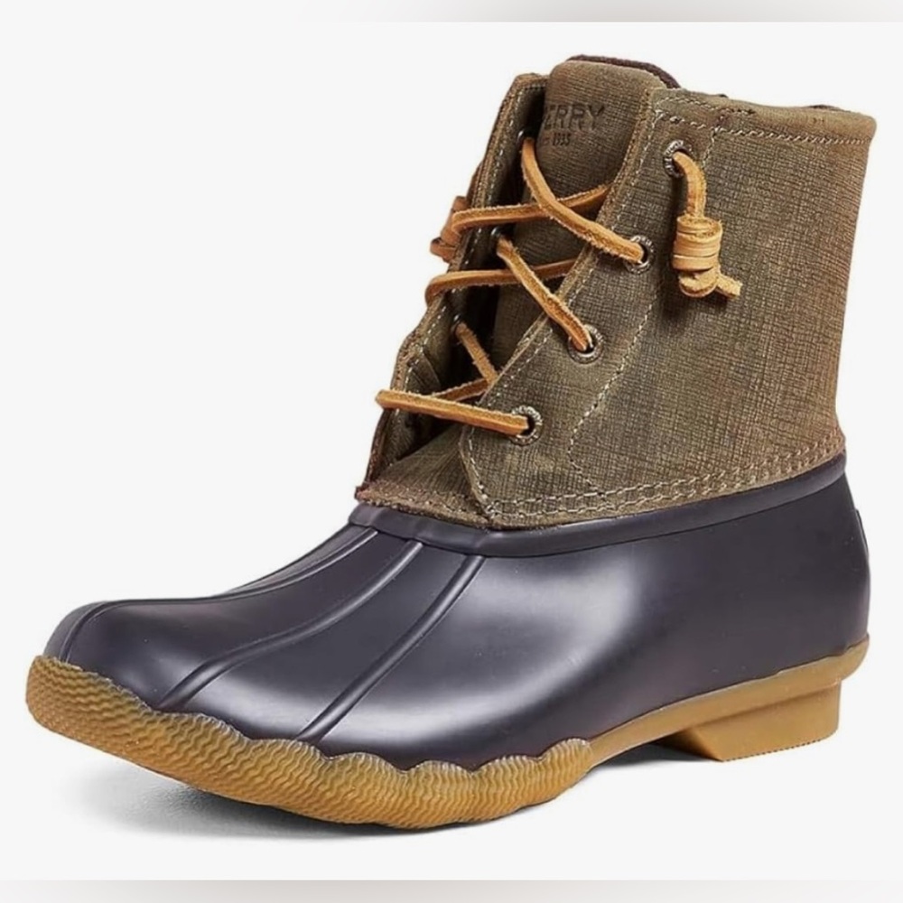 Sperry Women's Saltwater Snow Boot brown/olive size 11